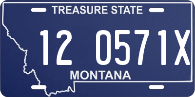 MT license plate 120571X