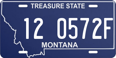 MT license plate 120572F