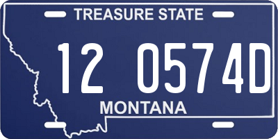 MT license plate 120574D