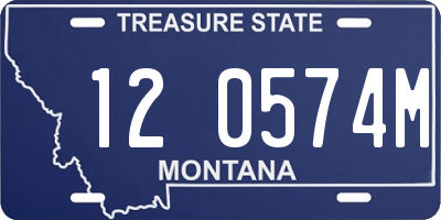 MT license plate 120574M