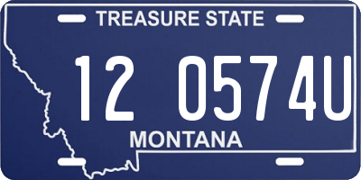 MT license plate 120574U