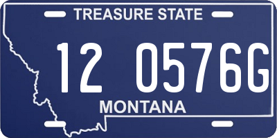 MT license plate 120576G