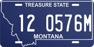 MT license plate 120576M