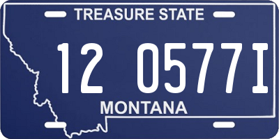 MT license plate 120577I