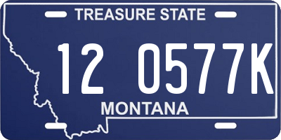 MT license plate 120577K