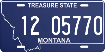 MT license plate 120577O