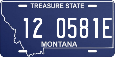 MT license plate 120581E