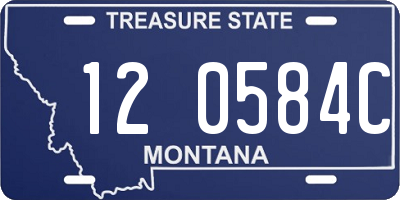 MT license plate 120584C