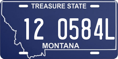 MT license plate 120584L