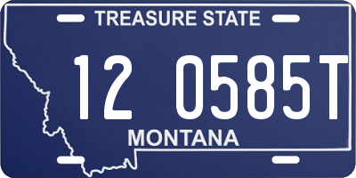 MT license plate 120585T