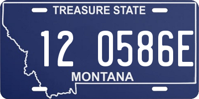 MT license plate 120586E