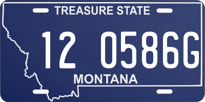 MT license plate 120586G