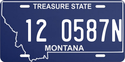 MT license plate 120587N