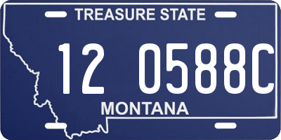 MT license plate 120588C