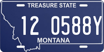 MT license plate 120588Y
