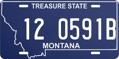 MT license plate 120591B