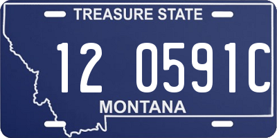MT license plate 120591C