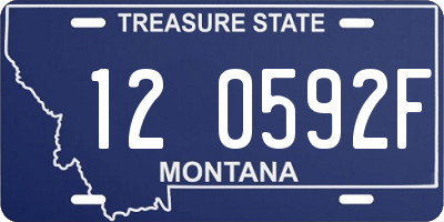 MT license plate 120592F