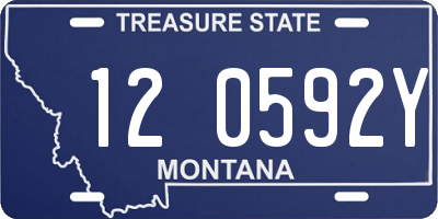MT license plate 120592Y