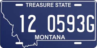 MT license plate 120593G