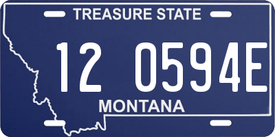 MT license plate 120594E