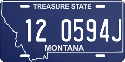 MT license plate 120594J