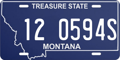 MT license plate 120594S