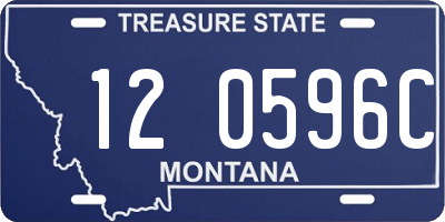 MT license plate 120596C
