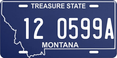 MT license plate 120599A