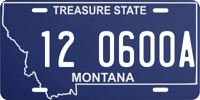 MT license plate 120600A