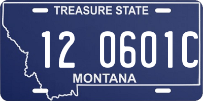 MT license plate 120601C
