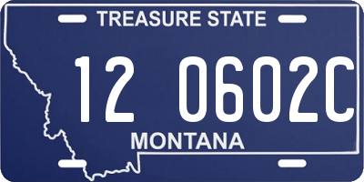 MT license plate 120602C