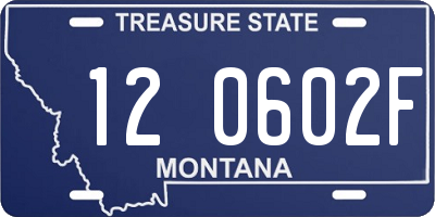 MT license plate 120602F