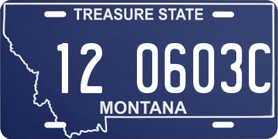 MT license plate 120603C