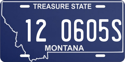 MT license plate 120605S