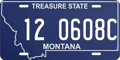 MT license plate 120608C