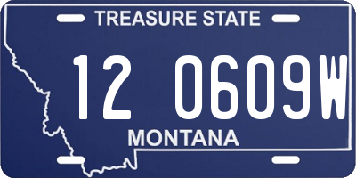 MT license plate 120609W