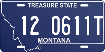 MT license plate 120611T