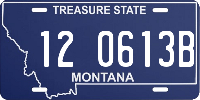 MT license plate 120613B