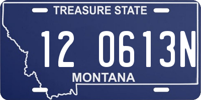MT license plate 120613N