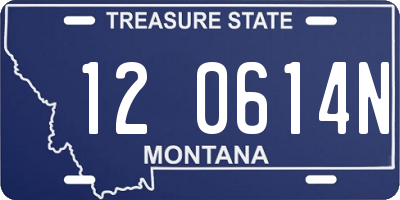 MT license plate 120614N