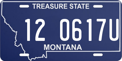 MT license plate 120617U