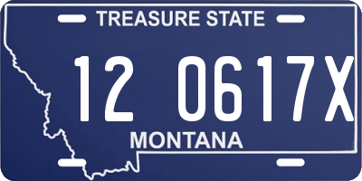 MT license plate 120617X