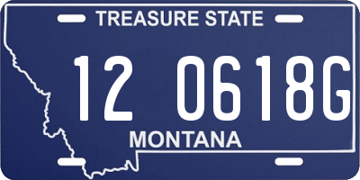 MT license plate 120618G