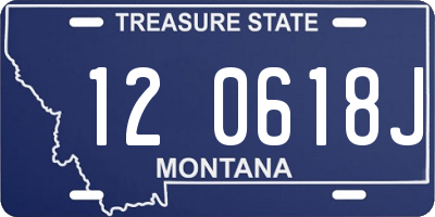 MT license plate 120618J