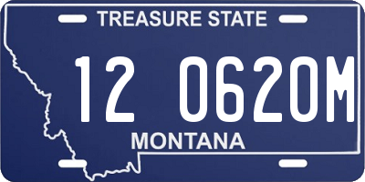 MT license plate 120620M