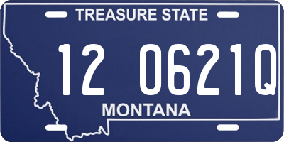 MT license plate 120621Q