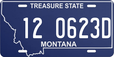 MT license plate 120623D
