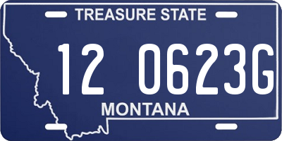 MT license plate 120623G