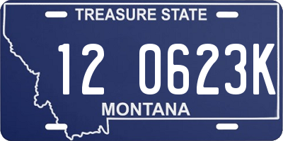 MT license plate 120623K